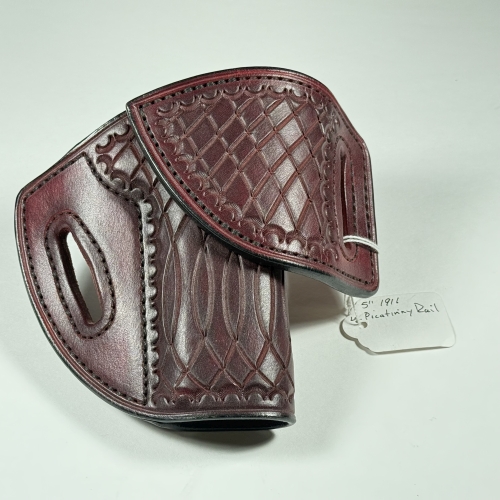 1911 5" Railed, w/ Hand Tooling, R/H