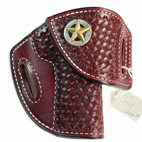 1911 5" No Rail, R/H, Hand Tooled