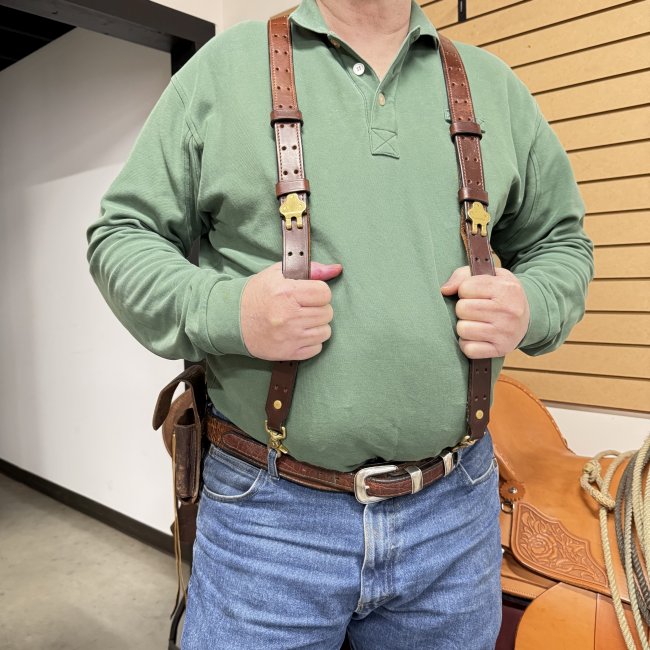 #1 1907 SLING STYLE LEATHER SUSPENDERS